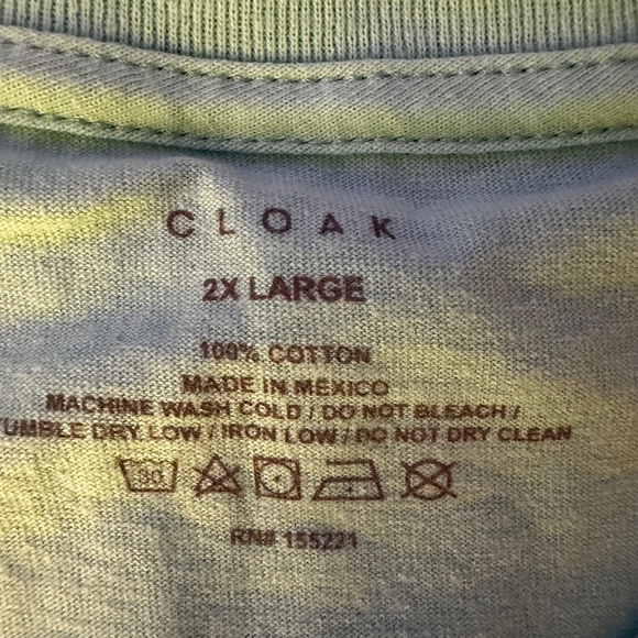 Cloak T-Shirt - 2XL - Light Blue/Turquoise - Picture 4 of 4